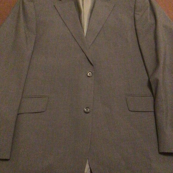 Men's Wool Suit Grey 46 Reg - Picture 1 of 15